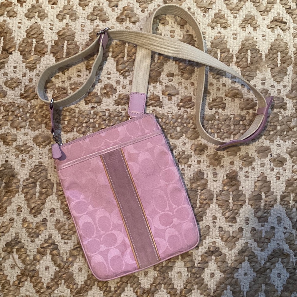 Coach signature crossbody bag